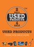 USED PRODUCTS FRANCHISE BROCHURE