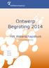 Ontwerp Begroting 2014