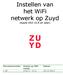 Instellen van het WiFi netwerk op Zuyd