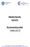 Nederlands HAVO. Examenbundel 1999-2015