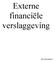 Externe financiële verslaggeving