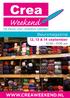 Beursmagazine. 12, 13 & 14 september. 10.00-17.00 uur. www.creaweekend.nl