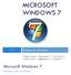 MICROSOFT WINDOWS 7. Microsoft Windows 7. 2012 Training voor 50-plussers