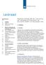 Leidraad. Algemene leidraad Wet ter voorkoming van witwassen en financieren van terrorisme (WWFT) en Sanctiewet (SW) 1. Inleiding. Inhoudsopgave Pag.