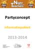 Partyconcept informatiepakket 2013-2014