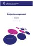 Projectmanagement READER. IAM 08/09 - V1 kern Blok 3