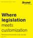 Where legislation meets customization