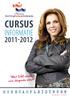 Cursus 2011-2012. informatie. Horecaopleidingen. Met SHO maak je een vliegende start