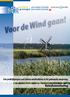 provincie groningen Voor de Wind gaan! Een praktijkproject over kleine windturbines in de gebouwde omgeving Beleidsmonitoring