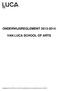 ONDERWIJSREGLEMENT 2013-2014 VAN LUCA SCHOOL OF ARTS