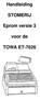 Handleiding STOMERIJ. Eprom versie 3. voor de TOWA ET-7626