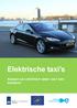 Elektrische taxi s. Kansen van elektrisch rijden voor taxibedrijven
