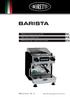BARISTA NL FR EN. N o t i c e d emploi. O p e r at i n g instructions. Boretti B.V. Barista espressomachine-01