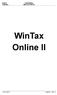 WinTax Online II. 18-10-2010 Pagina 1 van 12