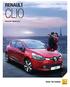 RENAULT CLIO PRIJSLIJST JANUARI 2015 DRIVE THE CHANGE
