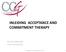INLEIDING ACCEPTANCE AND COMMITMENT THERAPY
