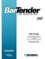 Aan de slag. BarTender-etiketsoftware, Commander-integratieprogramma en Seagullprinterstuurprogramma s. (Nederlandse editie)