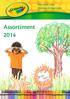 Hét merk voor kleuren en knutselen. Assortiment 2014