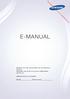E-MANUAL. Downloaded from www.vandenborre.be. Bedankt voor het aanschaffen van dit Samsungproduct.