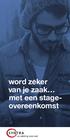 word zeker van je zaak met een stageovereenkomst