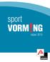 sport VORM!NG najaar 2013