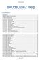 BROdeLuxe2 Help. Versie 2.3. Inhoudsopgave...1 Inleiding en algemene beschouwingen...3 BROdeLuxe2 werkomgeving...5 BROdeLuxe2 mapstructuur...