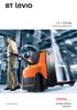 www.toyota-forklifts.eu 1,3 3,0 ton Elektrische pallettrucks