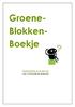 Groene- Blokken- Boekje. Groene blokken om te leren uit: Juan y Rosa están de vacaciones