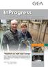 InProgress. Periodiek magazine van de GEA Farm Technologies dealers over melken, koelen, (stal)hygiëne en voeren. nummer 10, voorjaar 2010