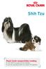 Shih Tzu. Royal Canin rasspecifieke voeding voor Shih Tzu pups tot 10 maanden voor de volwassen Shih Tzu vanaf 10 maanden