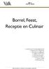 Borrel, Feest, Receptie en Culinair