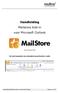 Handleiding Mailstore Add-in voor Microsoft Outlook