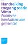 Handreiking toegang tot de Wmo