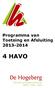 Programma van Toetsing en Afsluiting 2013-2014 4 HAVO