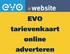 EVO tarievenkaart online adverteren