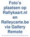 Foto s plaatsen op Rallykaart.nl en Ralleycarte.be via Gallery Remote