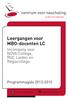 Leergangen voor MBO-docenten LC. Incompany voor NOVA College, ROC Leiden en Regiocollege