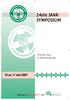 24ste JAAR- SYMPOSIUM