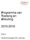 Programma van Toetsing en Afsluiting