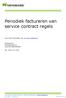 Periodiek factureren van service contract regels