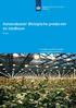 Kansendossier Biologische producten en landbouw. België