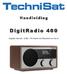 Handleiding. DigitRadio 400. Digitale Internet-, DAB+, FM Radio met Bluetooth en line-in