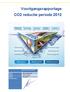 Voortgangsrapportage CO2 reductie periode 2012