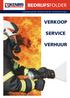 BEDRIJFSFOLDER VERKOOP SERVICE VERHUUR. Industrieel materiaal - Brandweermateriaal - Brandweervoertuigen