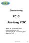 Stichting FOK. Balans per 31 december 2013
