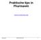 Praktische tips in Pharmawin