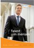 Talent in mensen. werving selectie interim ICT FINANCE HRM