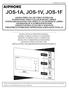 JOS-1A, JOS-1V, JOS-1F