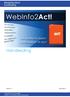 WebInfo2Act! handleiding. Handleiding. Onderdeel van TendenzICT Product van Afdeling (Web)Development