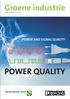 Groene industrie POWER QUALITY POWER AND SIGNAL QUALITY. Phoenix Contact B.V. 2015-2016